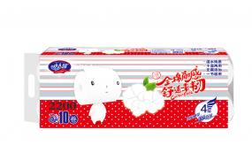 五彩洁肤无芯短10卷卫生纸