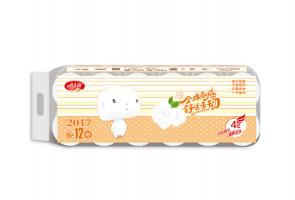 比朵仔有芯短12卷卫生纸
